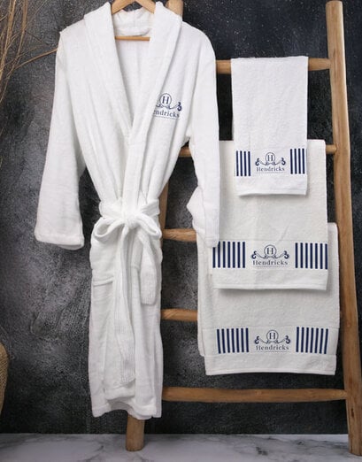 Personalised Monogram Gown And Towel Set