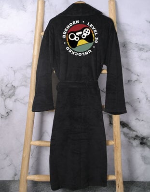 Personalised Unlock Level 30 Black Gown