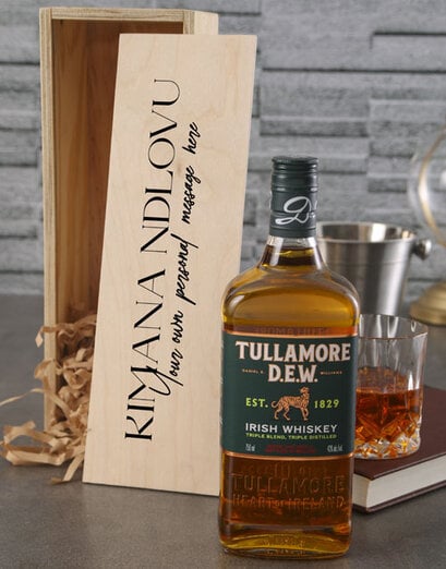 Personalised Tullamore Dew Whisky Crate