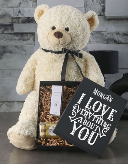 Personalised Blissful Teddy Hamper