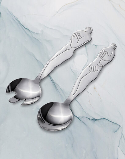 Carrol Boyes Man And Woman Salad Servers