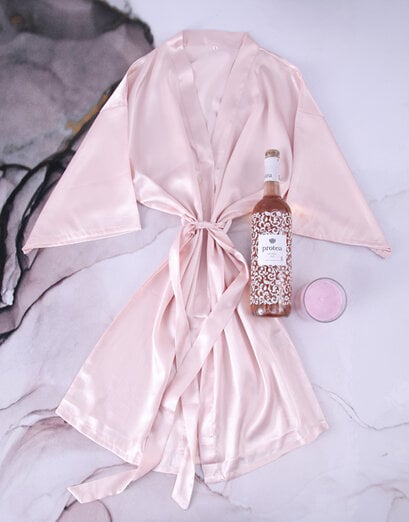 Pink And Perfect Silk Gown Gift