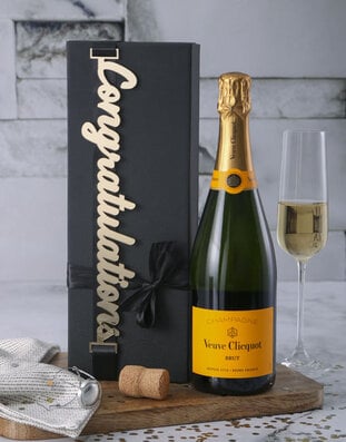 Pop The Veuve Congratulations Gift Box