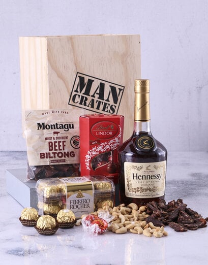 Hennessy Man Crate — Father's Day premium cognac gift South Africa